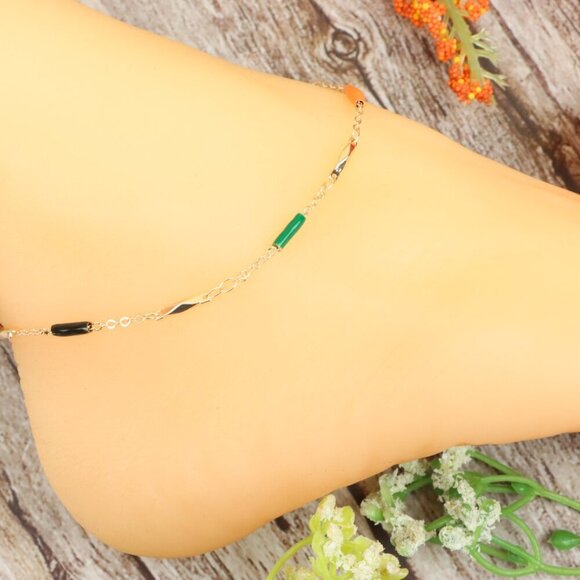 Dainty Anklet for Women – Elegant Everyday Jewelry & Perfect Gift | MLCRC1952 - Picture 2 of 10